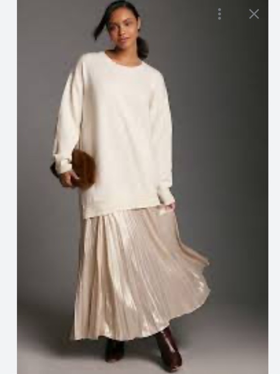 Anthropologie Dresses & Skirts - NWT retail $198 size M #Anthropologie “Long Sleeve Pleated Twofer Midi Dress”.